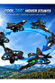 RC Fighter Airplane 2.4GHz, Ready-to-Fly Remote Control Flying Plane with Floating Design, USB Rechargeable, LED Lights, One-Button 3D Roll & 360° Rotation - 6
