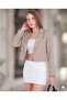 Kruvaze Crop Blazer Ceket - 3