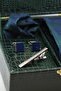Green Men's Gift Box - Tie with Handkerchief, Cufflinks, Tie Clip Kmk215 - 2