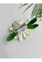 Hand Knitted Bodrum Daisy Hairpin Bridal Hair Accessory Country Wedding and Special Occasion Hairpin - 4