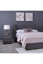 Venus Headboard Velvet Grey L-160 : H-125 Cm - 8