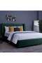 NEPTUNE HEADBOARD CHANEL OLIVE GREEN L-150 : H-125 CM - 5