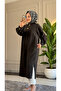 6523 - Comfortable and Stylish Buttoned Pocketed Soft Modal Fabric Long Shirt Collar Women's Cap