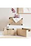 Ingrid Rectangular Basket 35x24x18cm-natural/black - 3