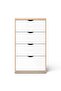 Maguri Shoe Rack 24 Pairs With 4 Door - White & Natural - 7