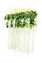 White and Green Hanging Flower measures 56.5 x 29.2 x 6.5cm - 2