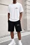 Unisex Oversize Mountain Patterned Shorts Set – Minimal Streetwear Two-Piece Combination