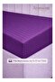 3-Piece Striped Microfiber Fitted Sheet Set Large Single 120x200cm – Soft Elastic Deep Pocket 17cm Bedsheet - 6