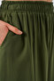 Women's Elastic Waist Wide Leg Pants 1517 - Khaki - 5