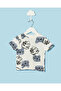 Infant Boys White Tiger Print T Shirt