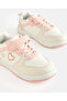 Girls White Heart Patch Sneakers - 3