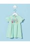 Infant Girls Mint Printed Casual Dress