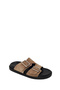 Women's Mink Double Buckle Suede Leather Slippers 26Sfd271710 - 7