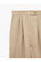 Viscose Cupro Fabric Straight Fit Pocketed Pleated Detailed Straight Wide Leg Pants - 6