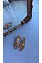 Arel Gold Wrinkled Leather Flip Flops with Heels - 6