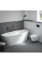 Solid WC Flush Plate matte white stainless steel, 2 steps - 6