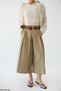 Belt Detailed Capri Pants