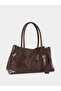 Solid Shoulder Bag with Loop Charm