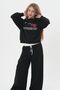 Girl's Wide-Legged Contrast Waist Detailed Top and Bottom Set - 5