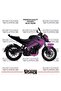 ملصق تزيين BAJAJ NS200 ثنائي اللون، طقم جاهز لتزيين المحرك، عالي الجودة