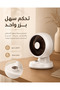 مروحة مكتبية صغيرة بتدفق هواء قوي، قابلة للتعديل، سهلة الحمل، تصميم عصري مناسب للمكتب وغرفة النوم والمنزل - 3
