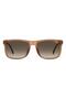 UV Protected Sunglasses Matte Brown Frame Brown Shaded Mirror Lens 57mm - C-FLEX-01/G/S-YZ4 - 2