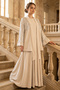 Sequined Hijab Dress A9273-Sn Stone Color - 3