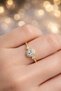 Zircon Stone Gold Color Women's Ring |   Elegant and Sparkling Design Lrn088