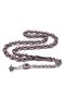 Gray Vermeil Powder Amber Prayer Beads 12X8 mm