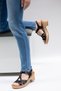 Desti̇ Genuine Leather Strap Ankle Strap Buckle Detailed Ultra Comfortable Daily Women's Sandals Thick Heeled Real Leather Black - 4