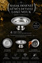 Set of 2 Silver Presentation Bowls with Spike Pattern - Coffee Serving Bowl, Chocolate and Turkish Delight Bowl - 4