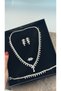 Zircon Stone Bridal Jewelry Set (Necklace, Earrings, Bracelet and Ring) - 2