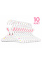 Cute Rabbit Patterned Children's Hanger Mdf Children's Hanger 10 Pieces Cute Hanger Baby Hanger Colorful - 3