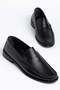 Genuine Leather Men's Classic Shoes Black College Model Jurdan Sole - 3