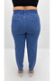 Plus Size Special Design Series Summer Women's Trousers with Elastic Waist and Stones - 3