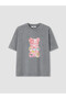 Rmz Gi̇yi̇m Farkiyla Zero Roba Collar Short Sleeve Printed Girl's T-Shirt