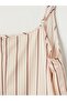 Lcw Vision Ecru U-Neck Striped Rope Strap Blouse - 8