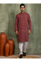 Mens All-Over Printed Cotton Kurta Set - 3