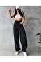 Baggy Loose Pucket Jeans Black Jeans - 4