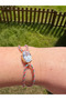 Large Stone Colored Glittery String Bracelet - 3