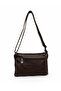 Viatox Vs 001 Women's Soft Textured 7-Compartment Crossbody Shoulder Bag Brown - 4