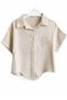 3-12 Years Old Girls' 100% Cotton Cream Embroidered Shirt and Pants Set Summer Two-Piece Set - 3