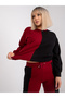 Compleu Dama Maneca lunga, Decolteu rotund, ex moda, Bordo - 5