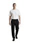 Men's Elastic Waist Tapered Leg Muslin Trousers - 3