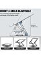 Laptop Stand for Desk,Adjustable Laptop Riser Aluminium Alloy Material Foldable Portable Laptop Holder - 5