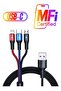 3 In1 USB Smart Charging Data Cable And Connector
