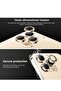 [3+3PCS] Camera Lens & Screen Protector for iPhone 14 Pro/Pro Max, 9H Tempered Glass, Metal Ring - 2