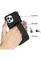 Case for iPhone 15 Pro Max, Back Stand, Magnetic Holder & Hand Grip, Anti-fall, Shockproof (Gray) - 3