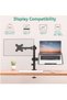 Laptop and Monitor Stand – Fully Adjustable Mount for 17-inch Laptop & 27-inch Monitor (M001LP), Black - 3