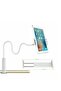 360 Degree Rotating Mobile Phone Tablet Universal Lazy Holder White - 2